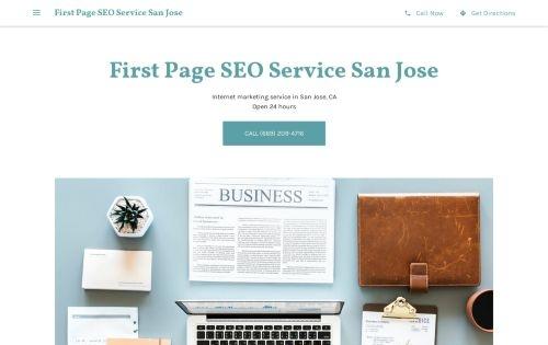 First Page SEO Service San Jose