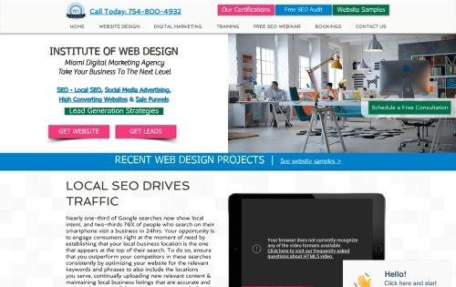 Institute of Web Design Miami - Local SEO Miami